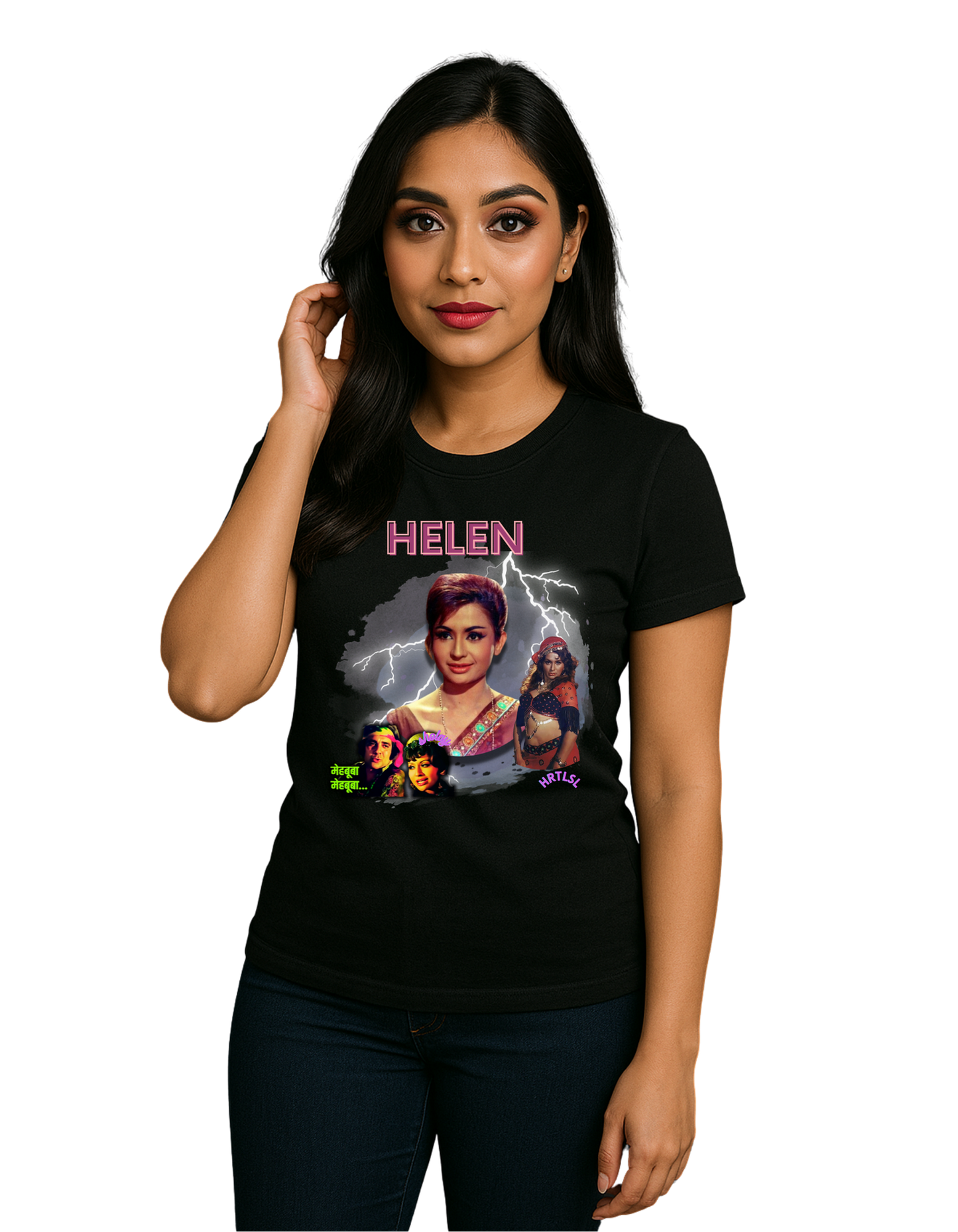 "Helen Icon Tee" – Unisex Tribute to Bollywood’s Original Star