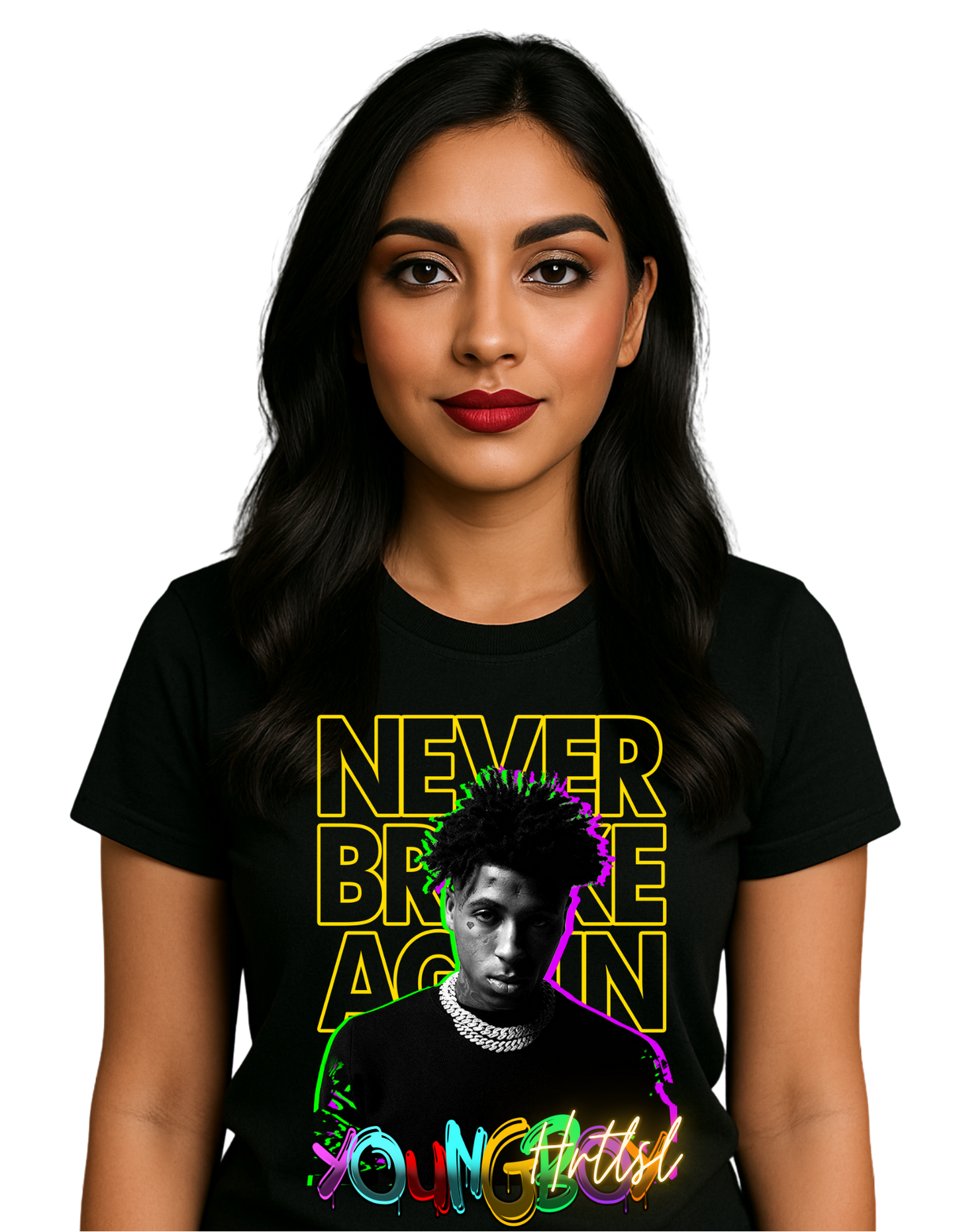 Never Broke Again Tee” – NBA YoungBoy Lifestyle Shirt